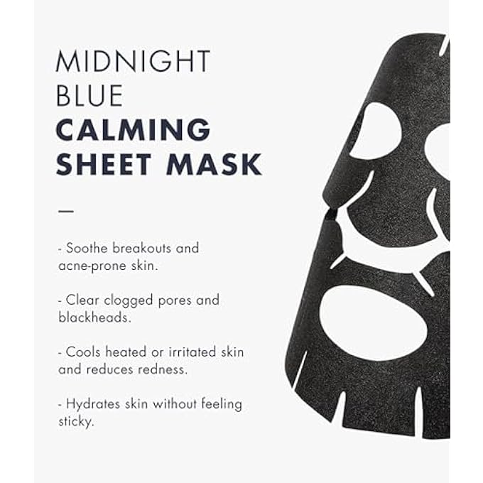 DearKlairs DEAR, KLAIRS, MIDNIGHT BLUE CALMING SHEET MASK, 1 MASK, 0.85 FL OZ (25 ML) - Image 2
